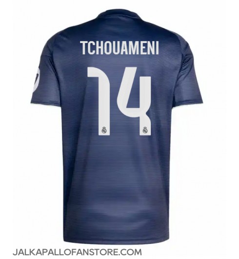 Real Madrid Aurelien Tchouameni #14 Vieraspaita 2025-26 Lyhythihainen Real Madrid Aurelien Tchouameni #14 Vieraspaita 2025-26 Lyhythihainen